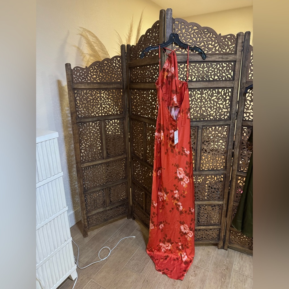 NEW NWT Reformation Zinna Coral Dress - Picture 6 of 6